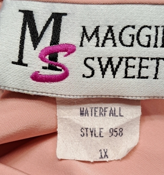 Vintage Maggie Sweet Waterfall Three Piece Pant Suit - Picture 13 of 16